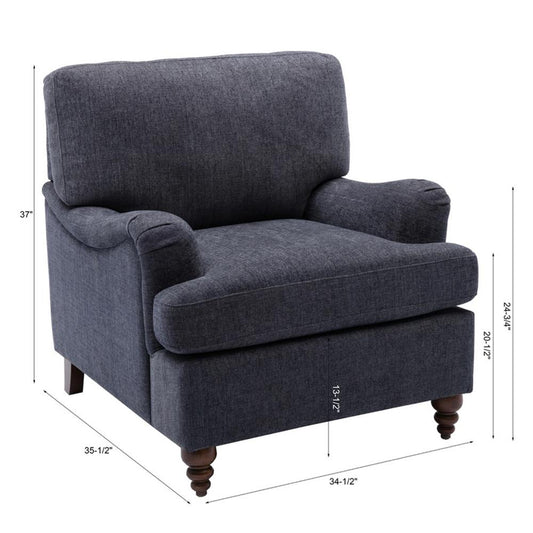 Clarendon Arm Chair - Navy