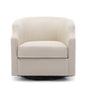 Infinity Linen Swivel Glider Barrel Chair