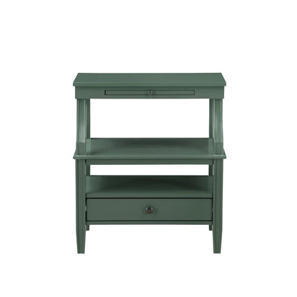 Newton Vintage Green Storage Nightstand