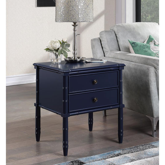 Ellison 2 Drawer Nightstand - Midnight Blue