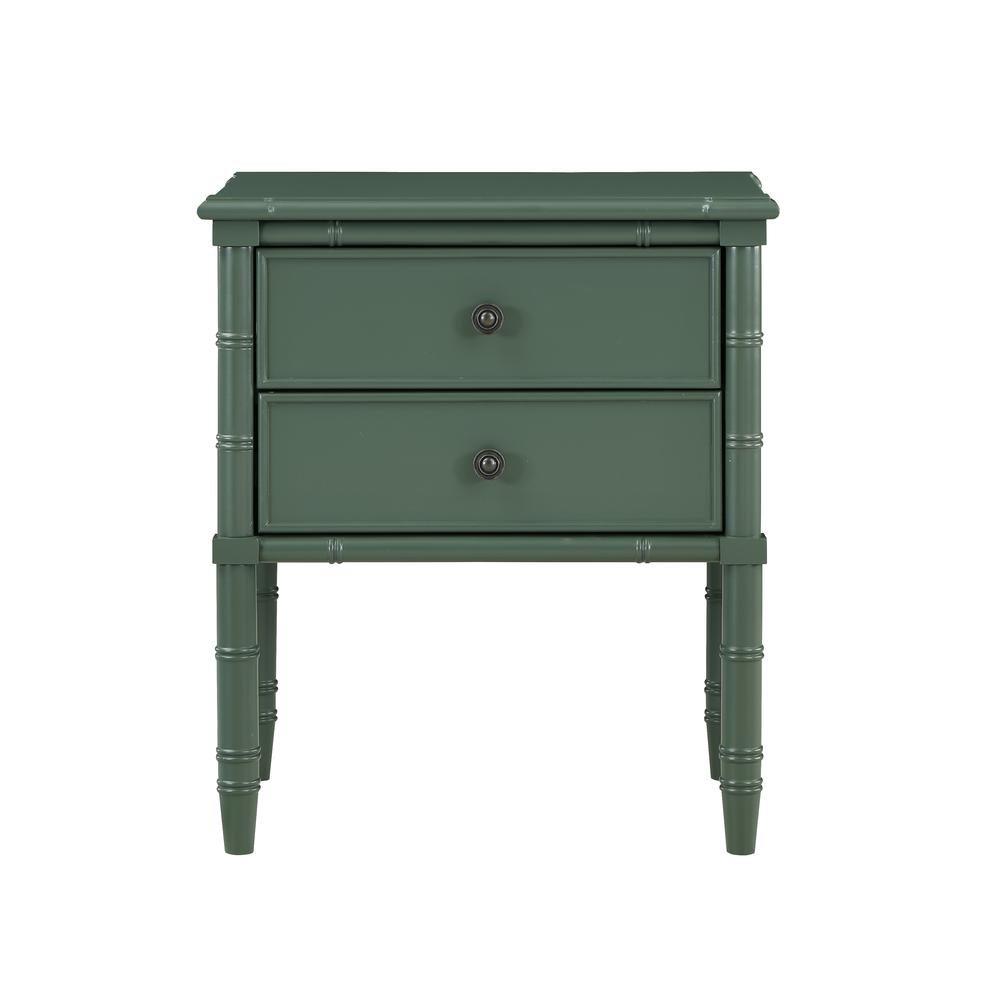 Ellison 2 Drawer Nightstand - Vintage Green