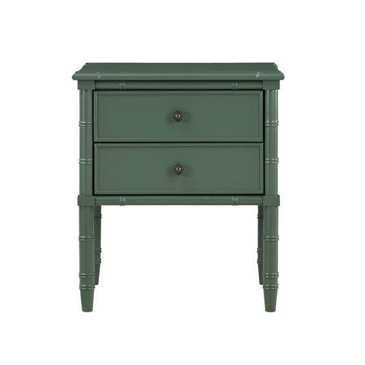 Ellison 2 Drawer Nightstand - Vintage Green