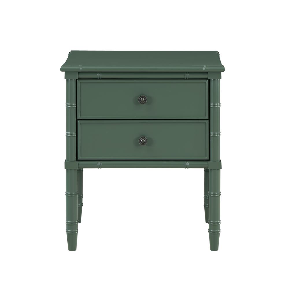 Ellison 2 Drawer Nightstand - Vintage Green