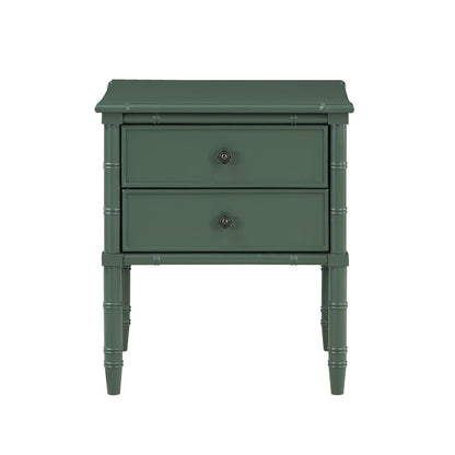 Ellison 2 Drawer Nightstand - Vintage Green