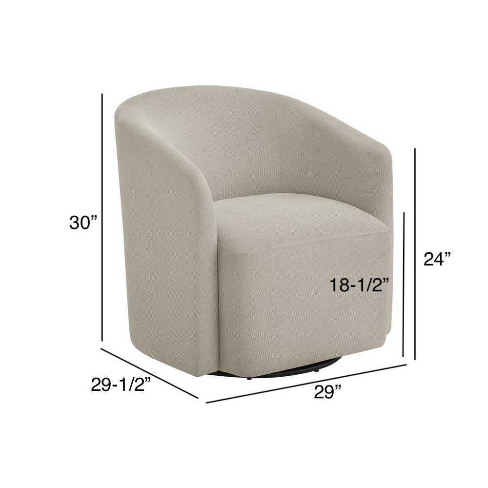 Amhurst Sea Oat Swivel Barrel Chair