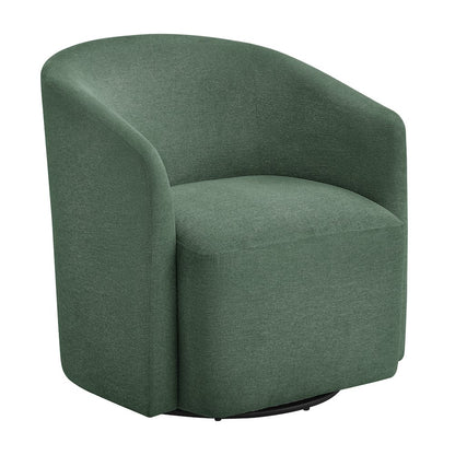 Amhurst Green Swivel Barrel Chair