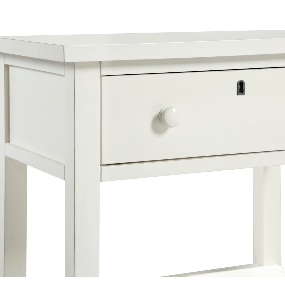 Franklen 1-drawer Storage Nightstand - Antique White