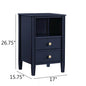 Winsley 2-drawer storage Nightstand - Midnight Blue