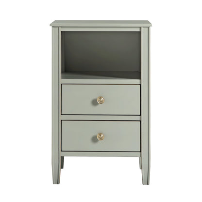 Winsley 2-drawer storage Nightstand - Antique Gray