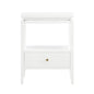 Opava White 1-drawer Nightstand