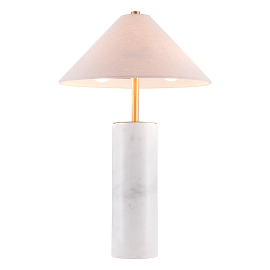 Ciara Table Lamp Beige & White