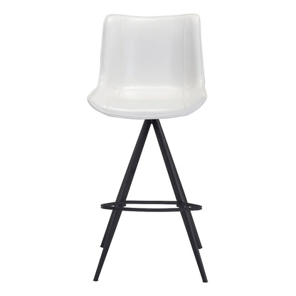 Aki Barstool (Set of 2) White & Black