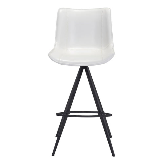 Aki Barstool (Set of 2) White & Black