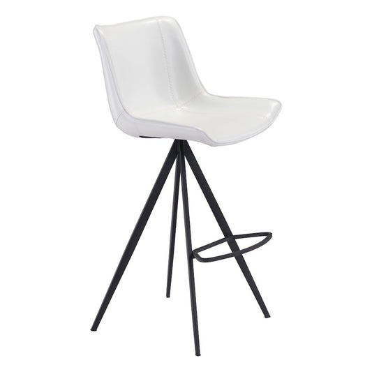 Aki Barstool (Set of 2) White & Black