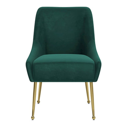 Maxine Dining Chair Green & Gold
