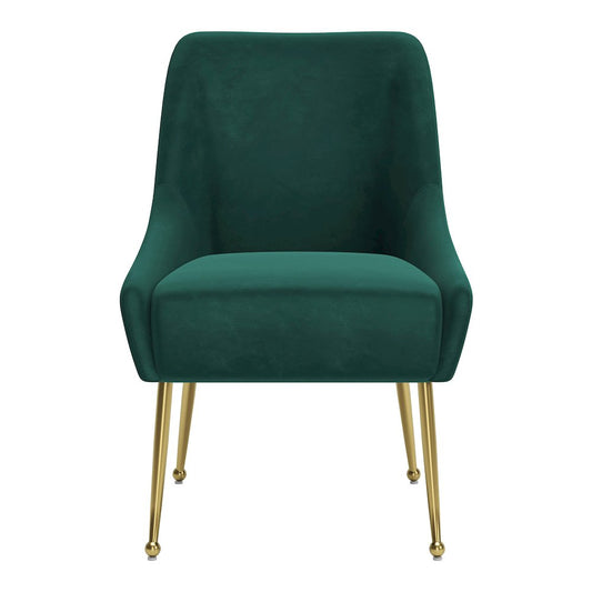 Maxine Dining Chair Green & Gold