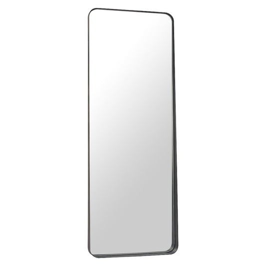 Riga Mirror Black made in Powder Coated Steel, MDF, Mirror Glass