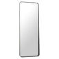 Riga Mirror Black made in Powder Coated Steel, MDF, Mirror Glass