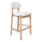 Rilou Barstool (Set of 2) White & Natural