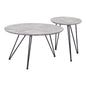 Kerris Coffee Table Set (2-Piece) Gray & Black