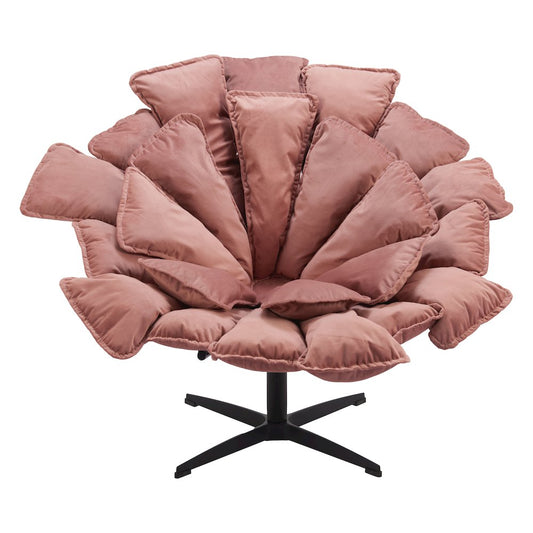 Kipas Accent Chair Pink made in Velvet 100% Polyester