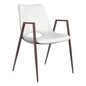 Desi Dining Chair (Set of 2) White & Walnut