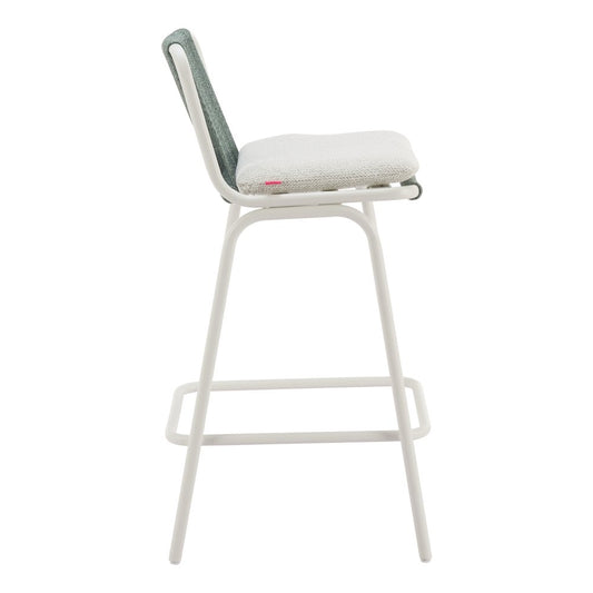 Luft Barstool (Set of 2) White & Green