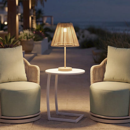 Lumika Solar Table Lamp Beige