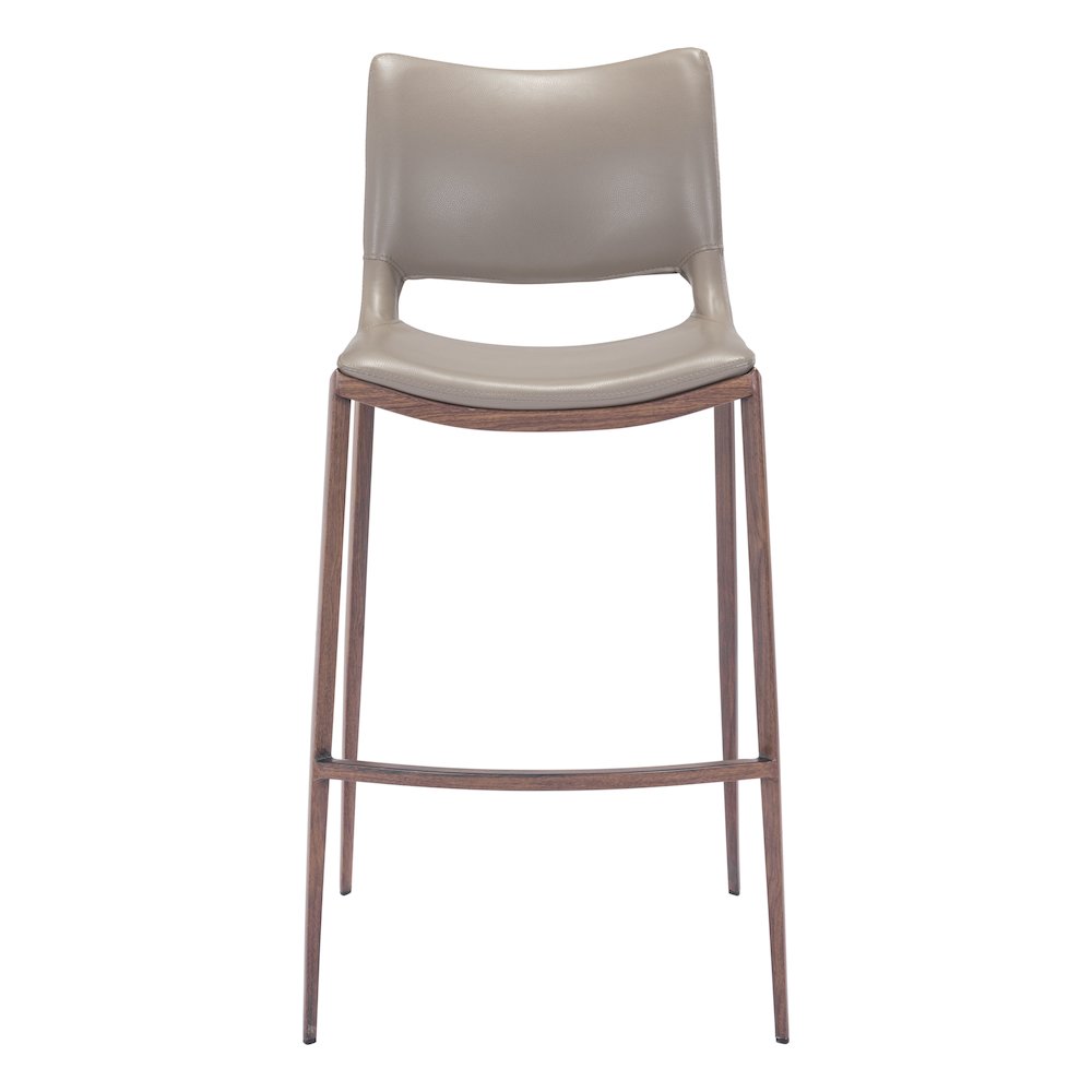 Ace Barstool (Set of 2) Brown & Walnut