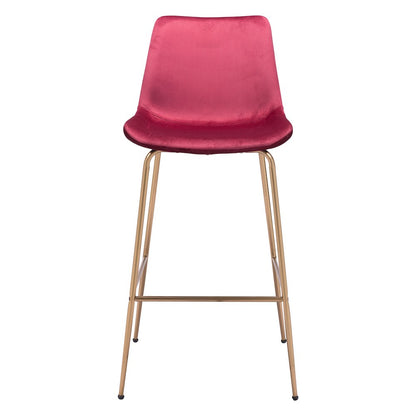 Tony Barstool Red & Gold