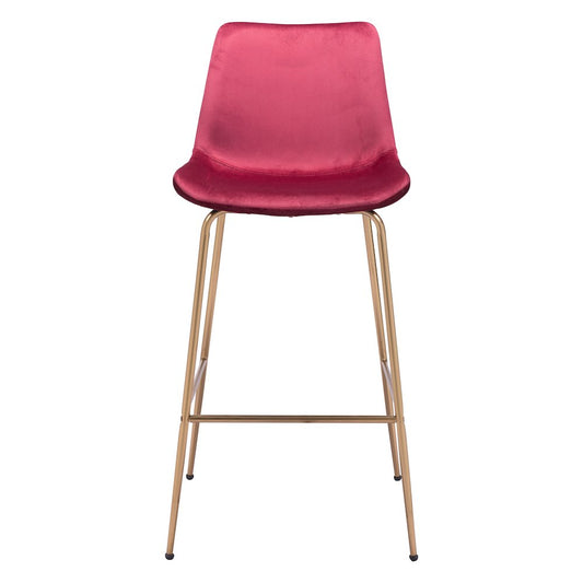 Tony Barstool Red & Gold
