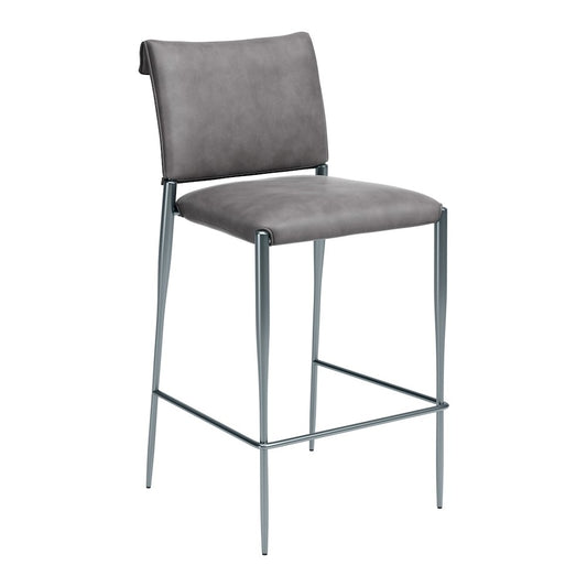 Freesia Barstool (Set of 2) Charcoal Gray