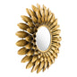 Sunflower Round Mirror Gold