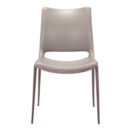 Ace Dining Chair (Set of 2) Brown & Walnut
