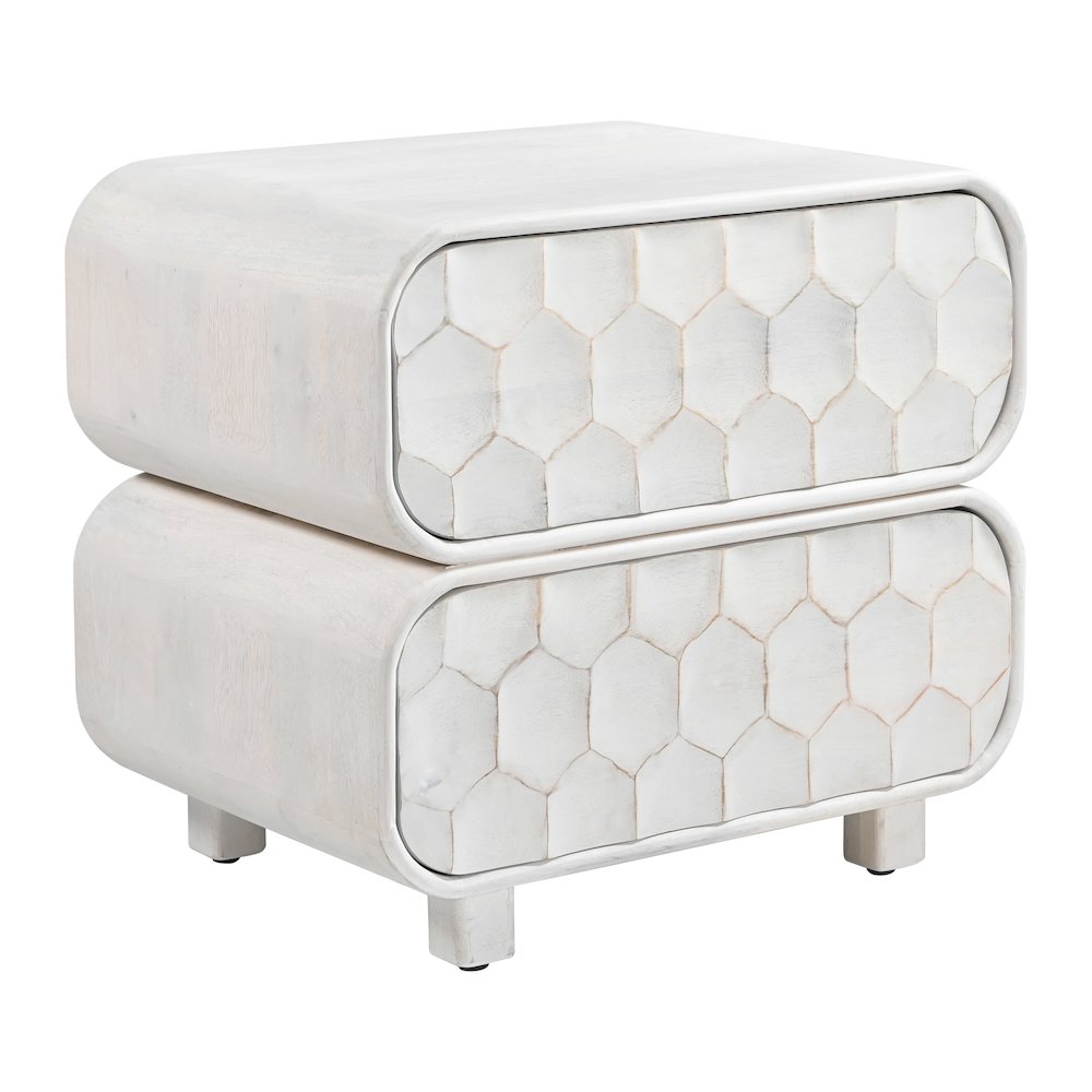 Miro Nightstand Whitewashed