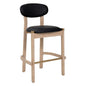 Rilou Barstool (Set of 2) Black & Natural