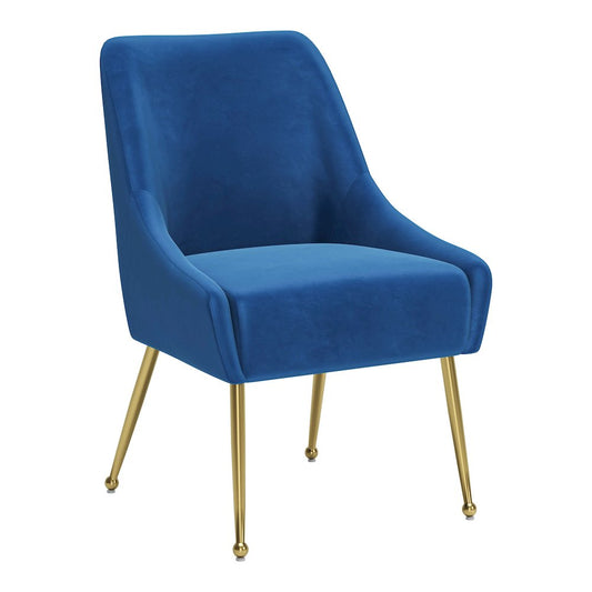 Maxine Dining Chair Navy Blue & Gold