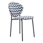 Clyde Dining Chair (Set of 2) Geometric Print & Black