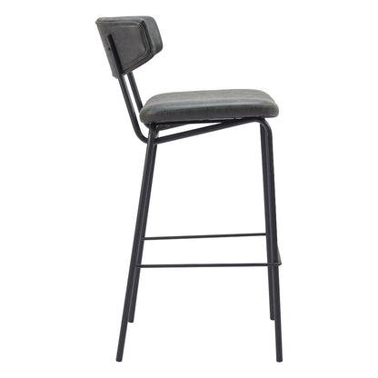 Charon Barstool (Set of 2) Vintage Black