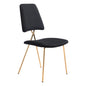 Chloe Dining Chair (Set of 2) Black & Gold