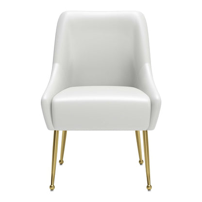 Maxine Dining Chair White & Gold