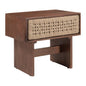 Amaria Nightstand Natural & Walnut