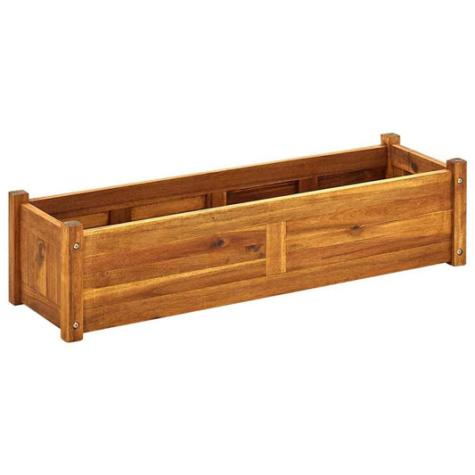 vidaXL Garden Raised Bed Acacia Wood 39.4"x11.8"x9.8", 42566