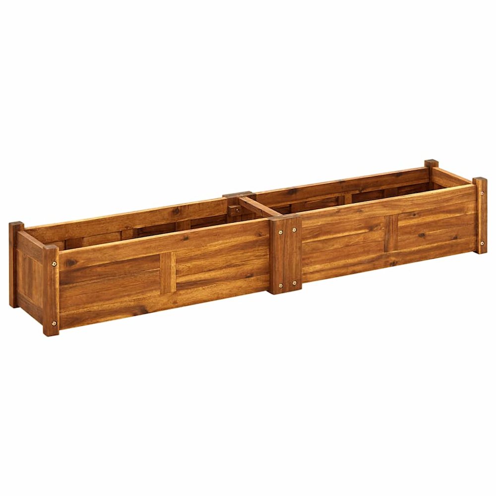 vidaXL Garden Raised Bed Acacia Wood 59"x11.8"x9.8", 42567