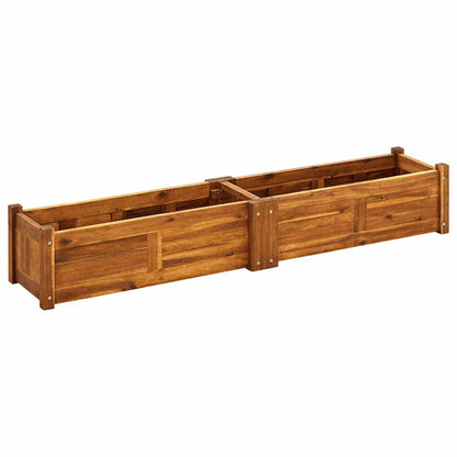 vidaXL Garden Raised Bed Acacia Wood 59"x11.8"x9.8", 42567
