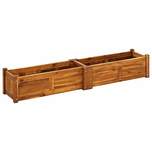 vidaXL Garden Raised Bed Acacia Wood 59"x11.8"x9.8", 42567
