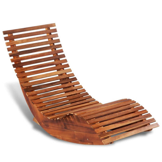 vidaXL Rocking Sun Lounger Acacia Wood, 42652