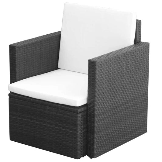 Armchair Black Steel Medium Removable Covers Armchair Square