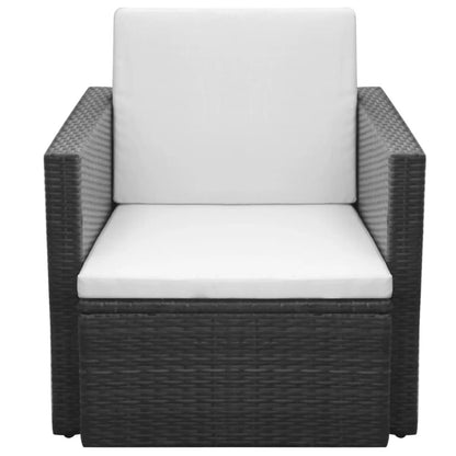 Armchair Black Steel Medium Removable Covers Armchair Square