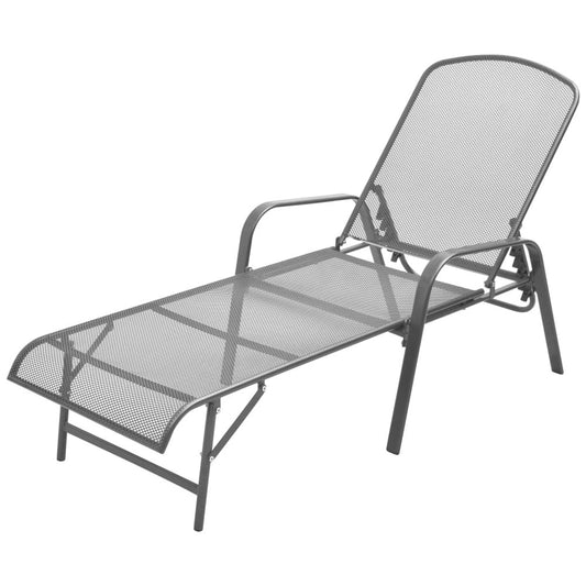Sunlounger Anthracite E-coated, powder-coated steel Adjustable